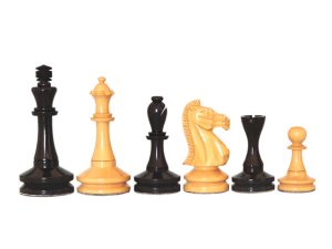JS#10009--Ebony Wood & Boxwood Felted King Size -- 100 Mm / 4.00" Base Dia -- 40 Mm
