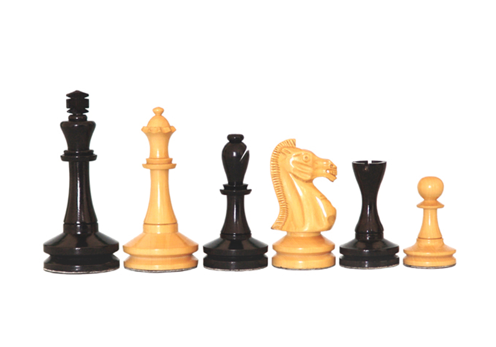 JS#10009--Ebony Wood & Boxwood Felted King Size -- 100 Mm / 4.00" Base Dia -- 40 Mm