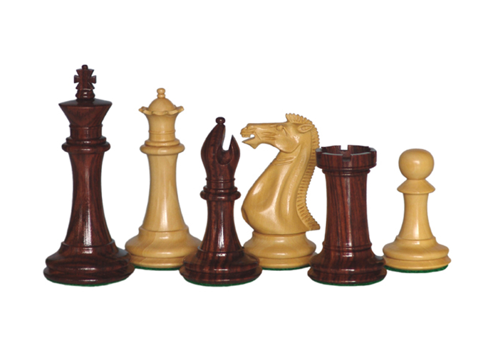 JS#10014--Ultimate Chess Set Red Sandal King Size -- 100 Mm / 4.00" Base Dia -- 47 Mm