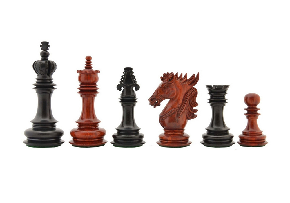 Prestige Luxury Chess Pieces (Redwood/Ebonywood) – ICS0803