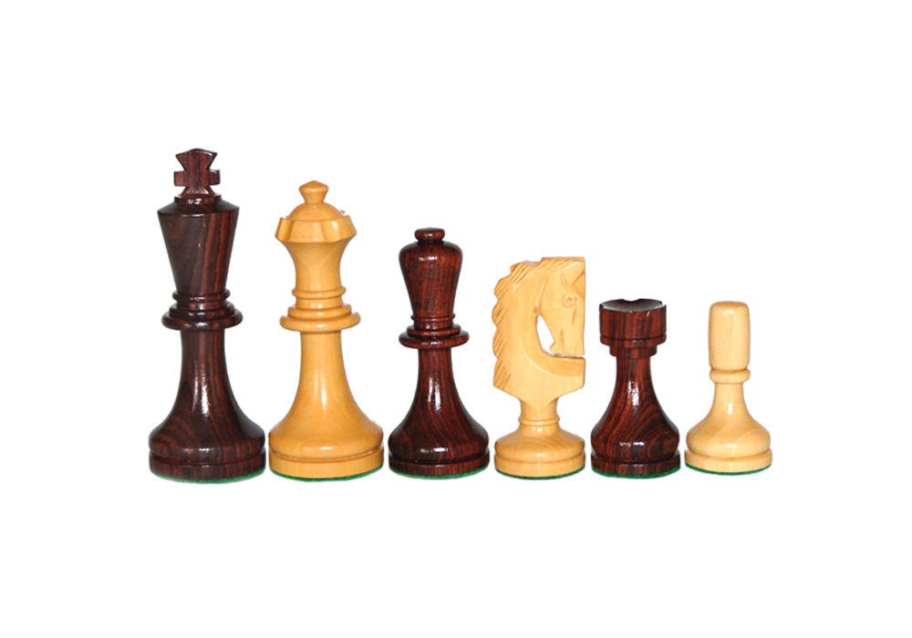 JS#11003--FRENCH STYLE ROSEWOOD & BOXWOOD KING SIZE -- 100 MM / 4.00" BASE DIA-- 38 MM